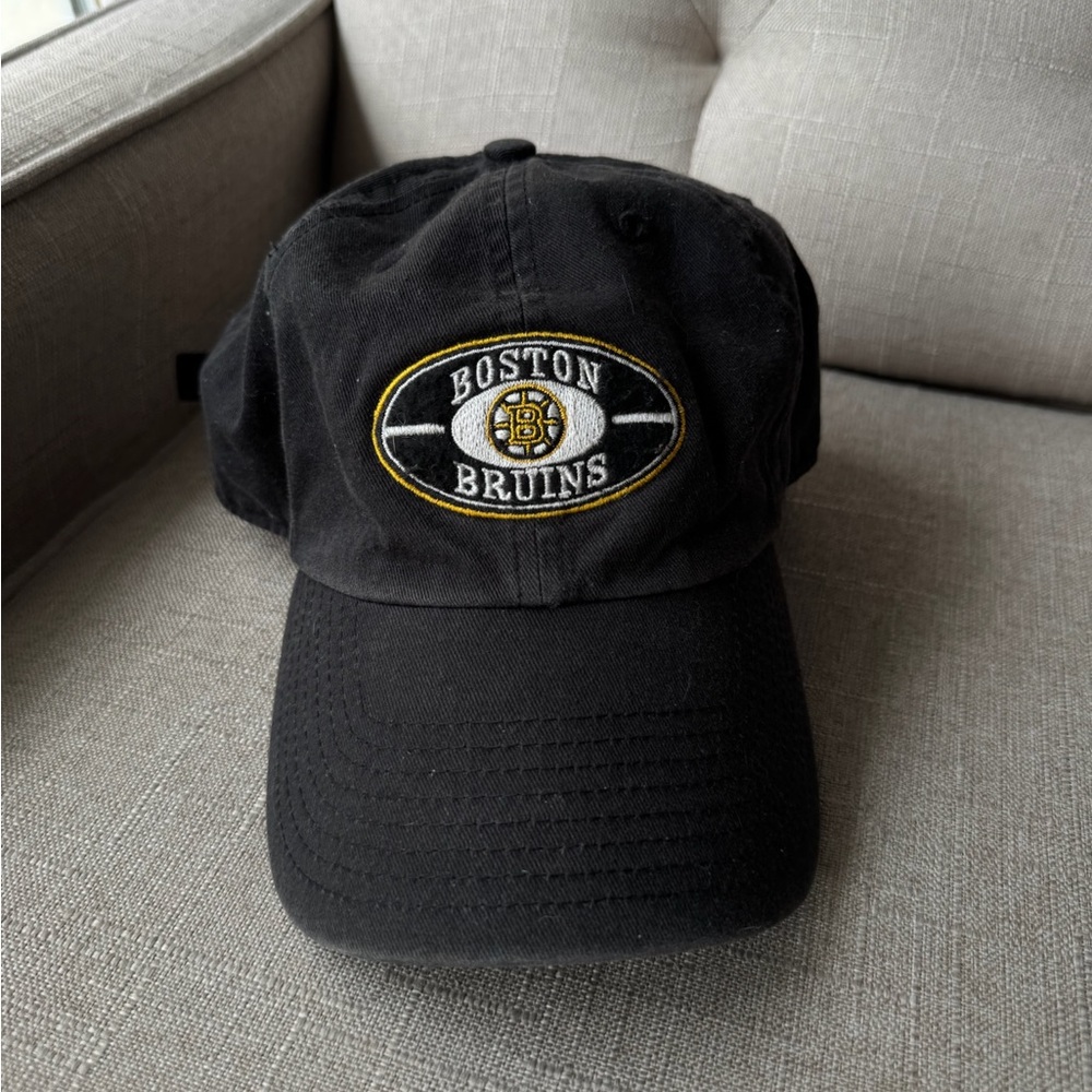 Boston Bruins adjustable hat NHL spoked B logo men's ‘47 brand vintage